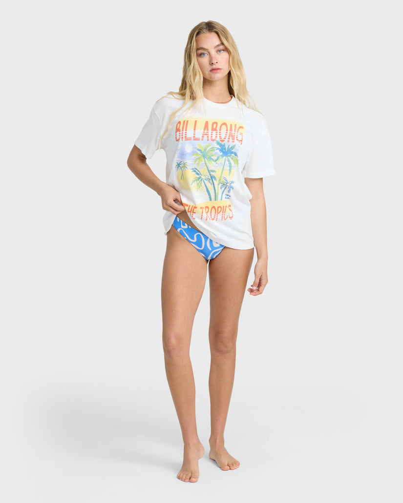 BILLABONG LUSH ESCAPE SS TEE SCS1-SALT CRYSTAL S