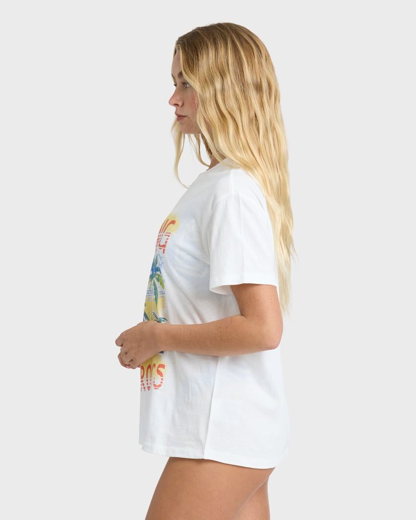 BILLABONG LUSH ESCAPE SS TEE SCS1-SALT CRYSTAL M