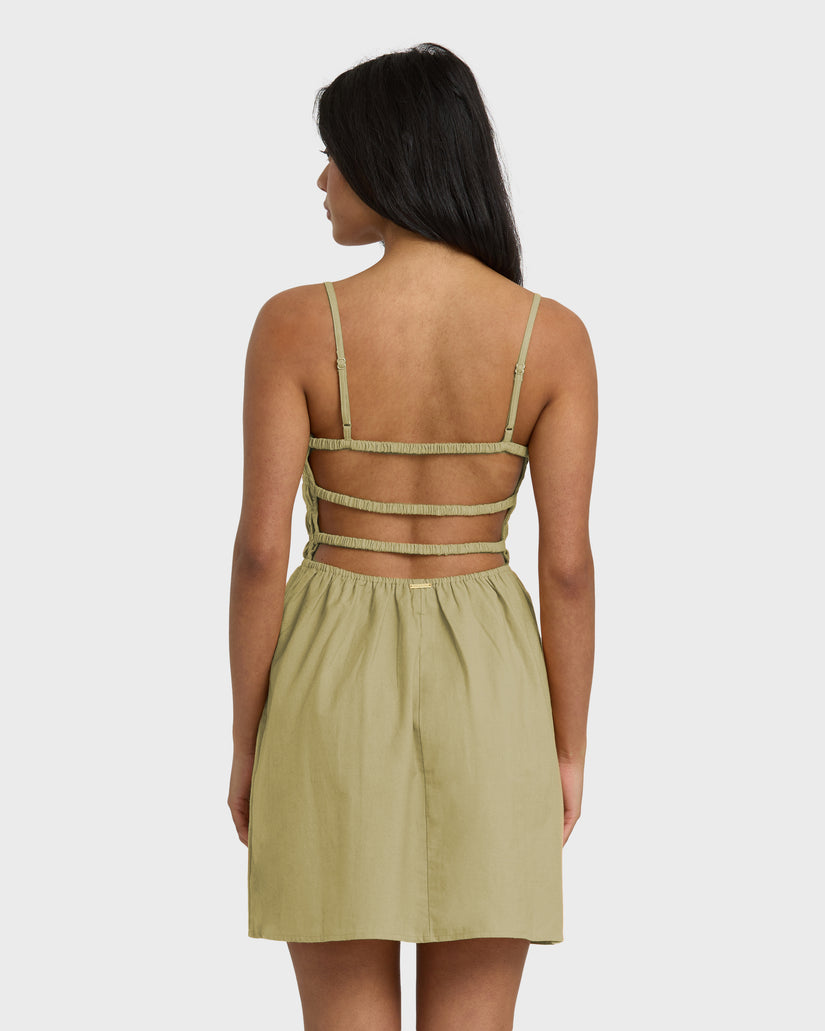 BILLABONG SUNS OUT MINI DRESS CAC-CACTUS M