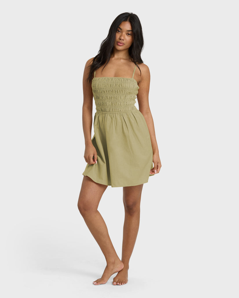 BILLABONG SUNS OUT MINI DRESS CAC-CACTUS S