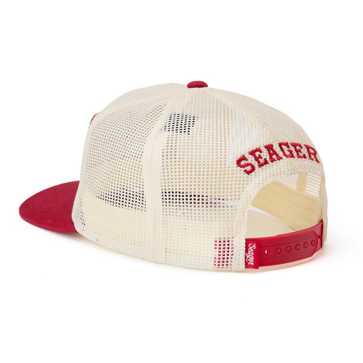 Seager Keep It Country Mesh Trucker Cream/Red O/S