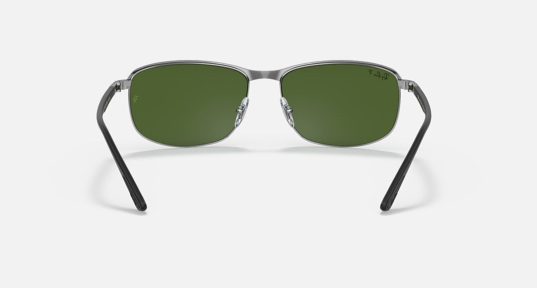 Ray-ban 0RB3671CH Polarized Sunglasses BlackonSilver DarkGreen