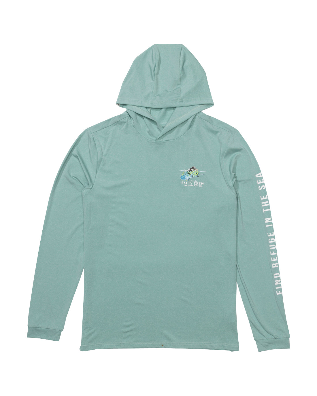 Salty Crew Surface Hood Sunshirt Seaside Heather L