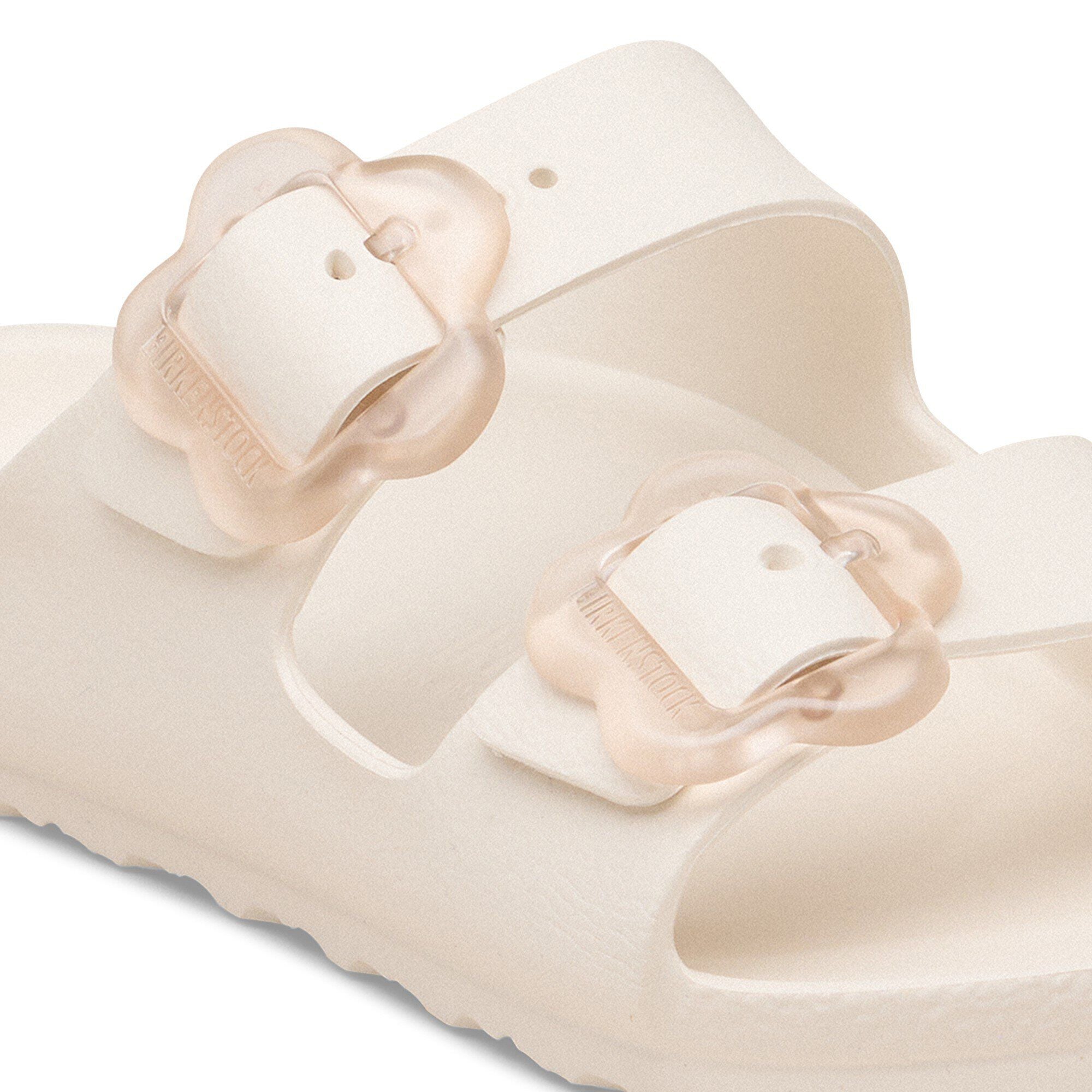 Birkenstock Arizona Flower Buckle Active EVA Girls Sandal Eggshell 1 Y