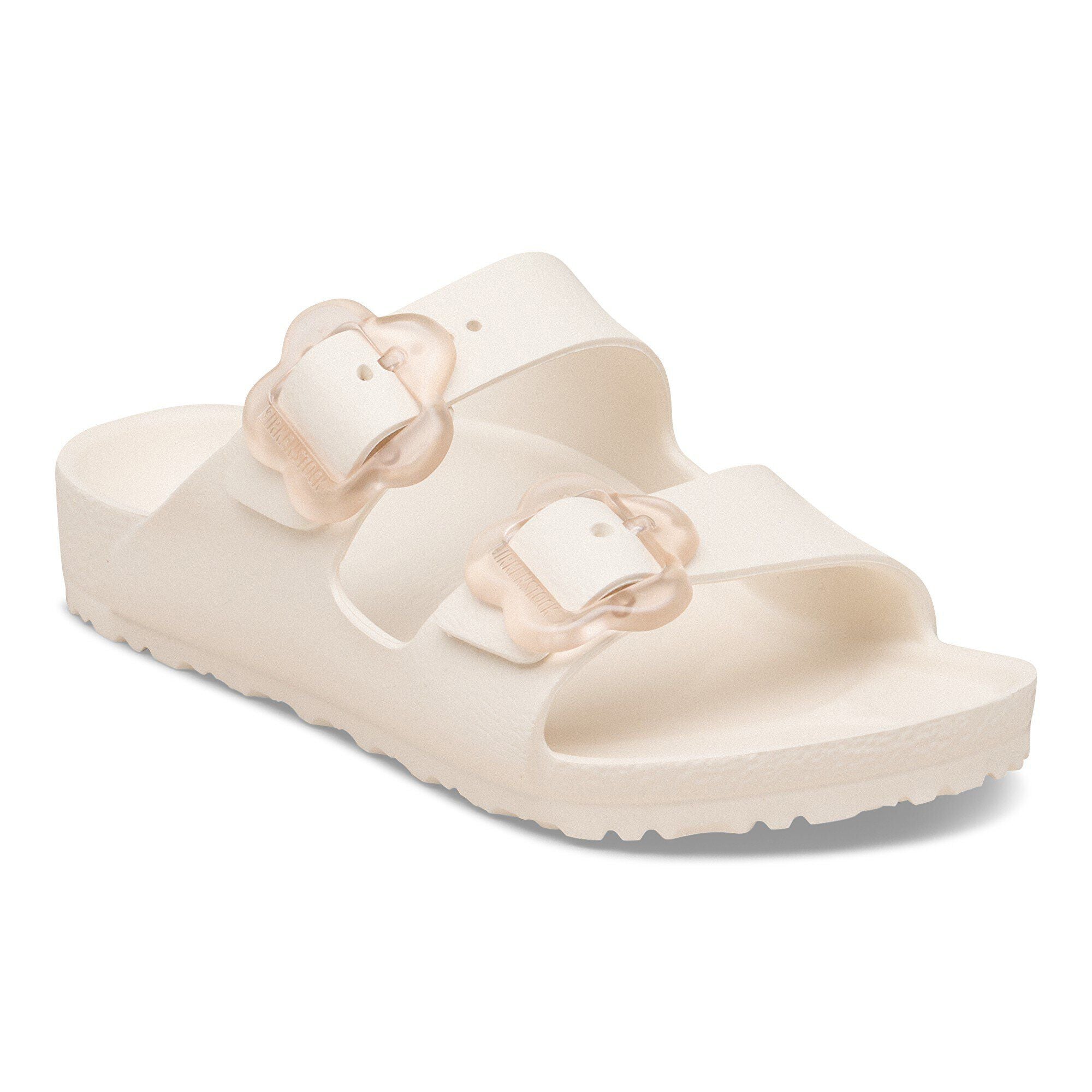Birkenstock Arizona Flower Buckle Active EVA Girls Sandal Eggshell 11 C