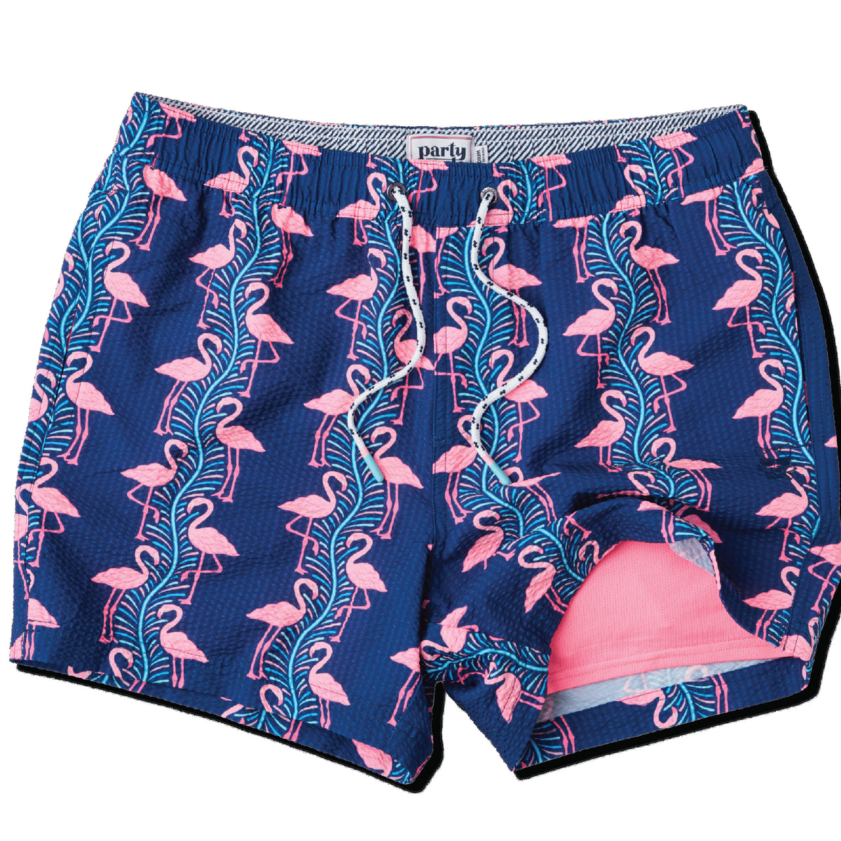 Party Pants 5" Flamingles STR Short NavyBlue S