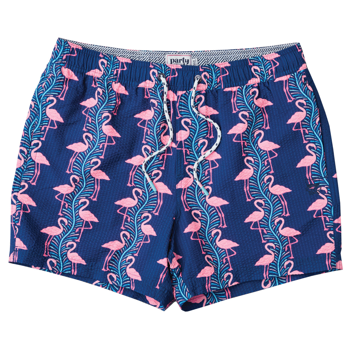 Party Pants 5" Flamingles STR Short NavyBlue S