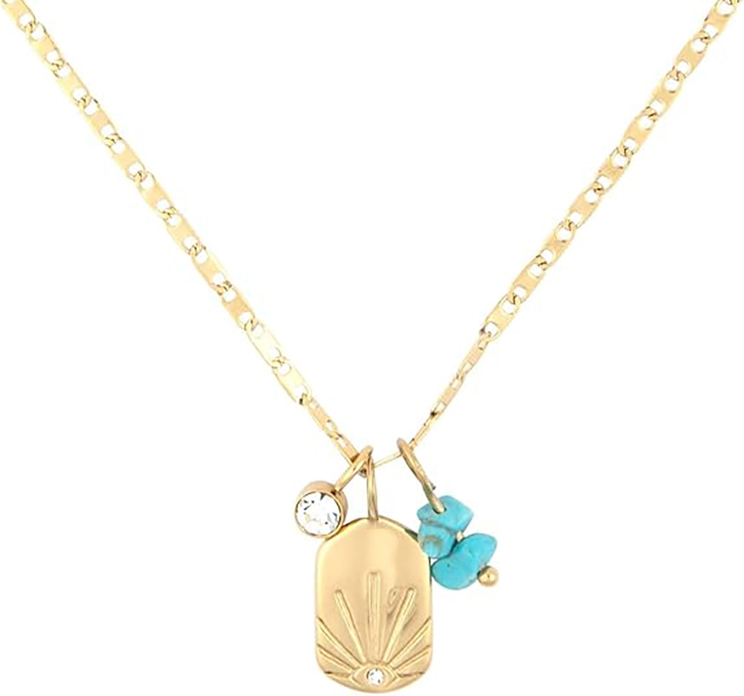 Pura Vida Allegra Charm Necklace 5PK Gold 0