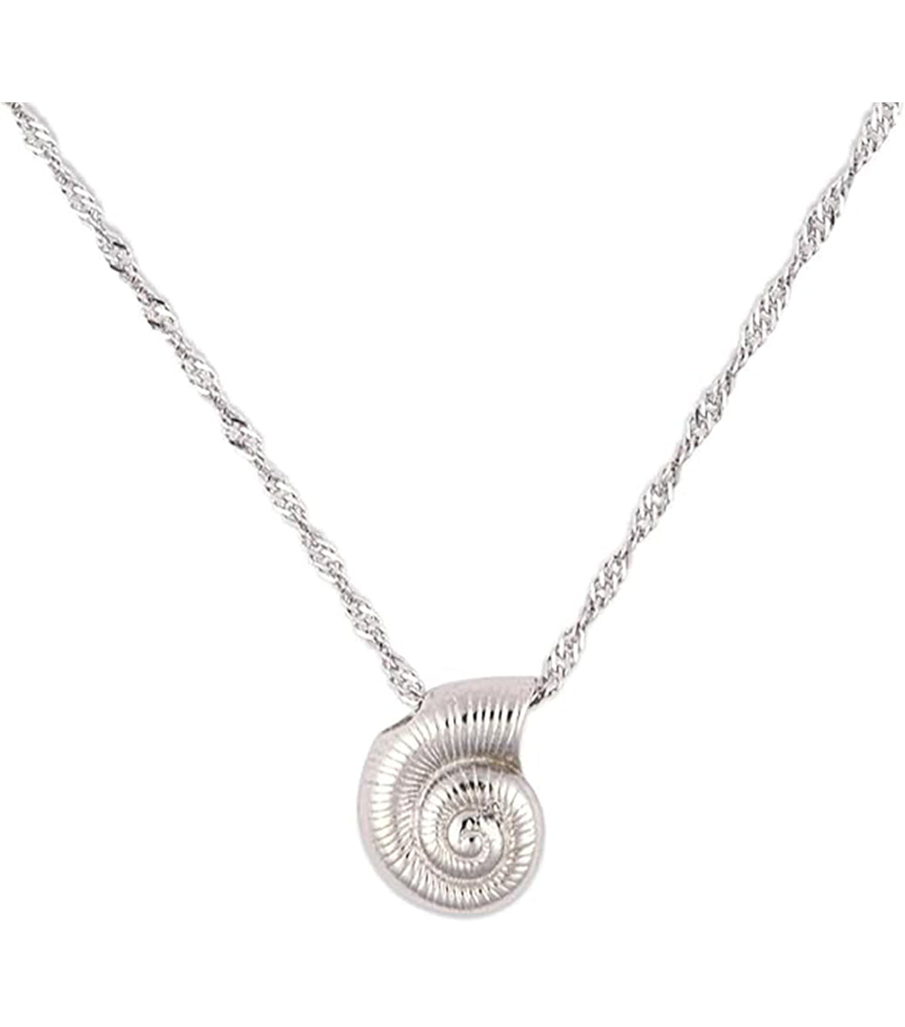 Pura Vida Seashell Pendant Necklace 5PK Silver 0