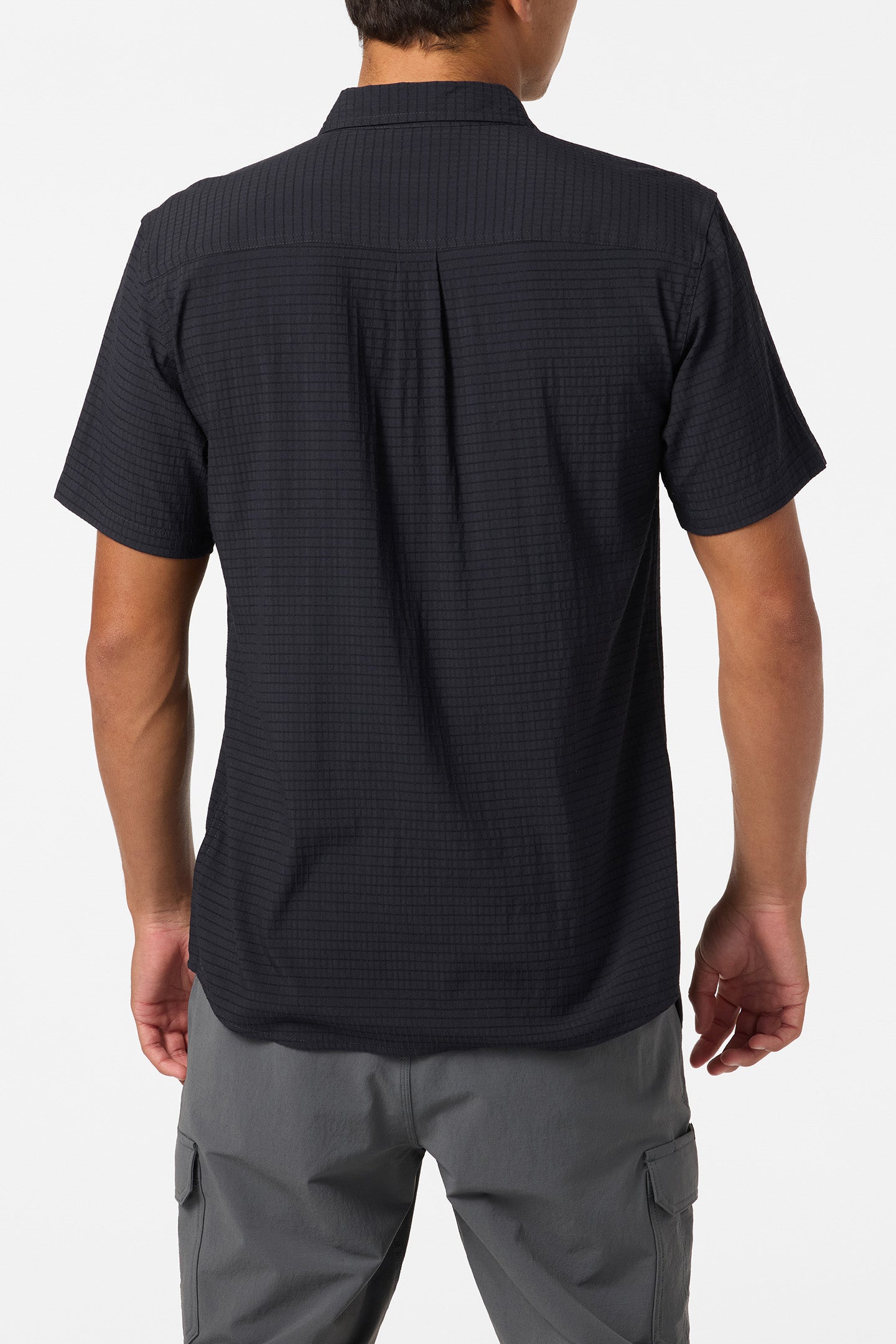 O'NEILL TRVLR PERFORATED STANDARD SS WOVEN SHIRT BLK-BLACK S