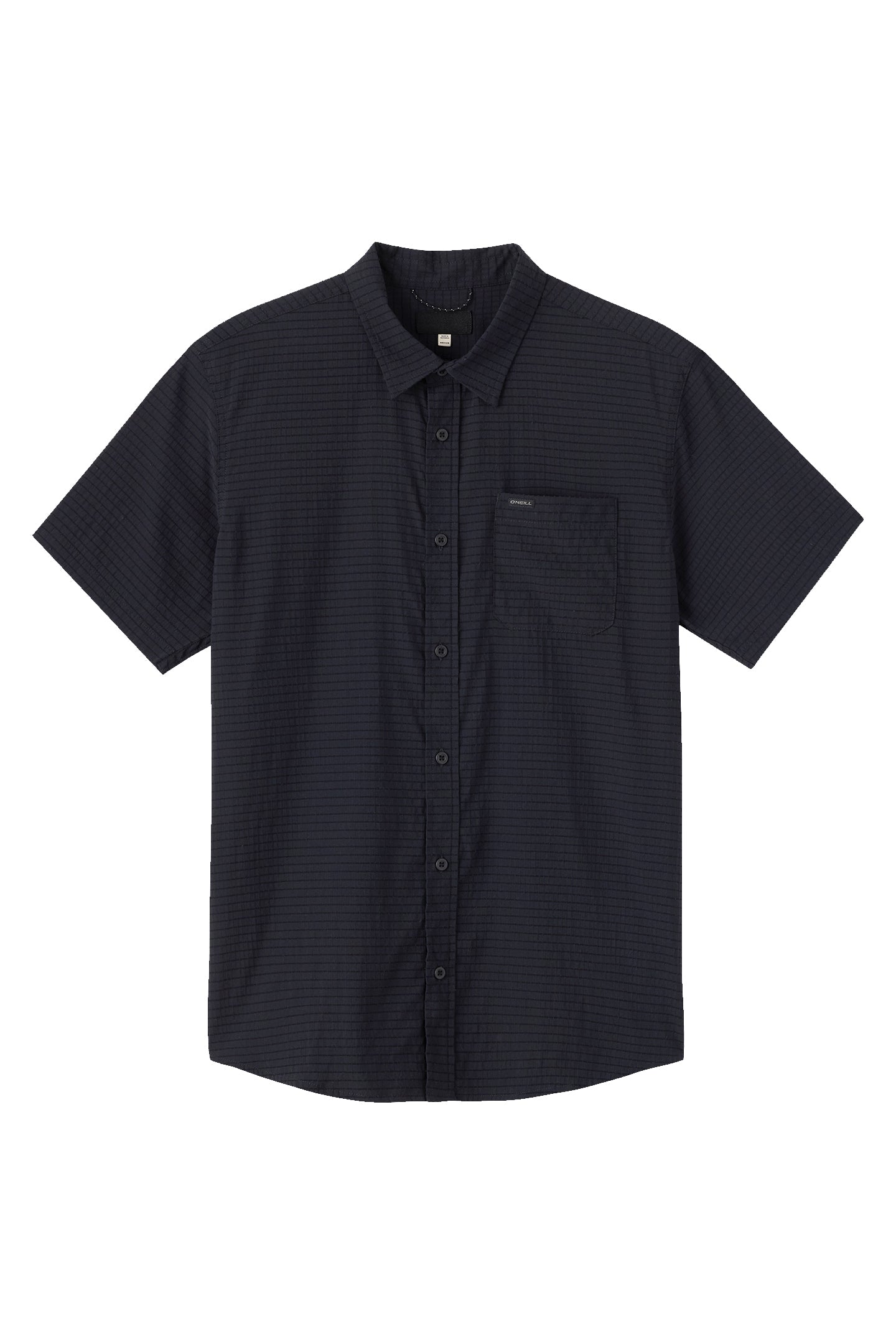 O'NEILL TRVLR PERFORATED STANDARD SS WOVEN SHIRT BLK-BLACK L
