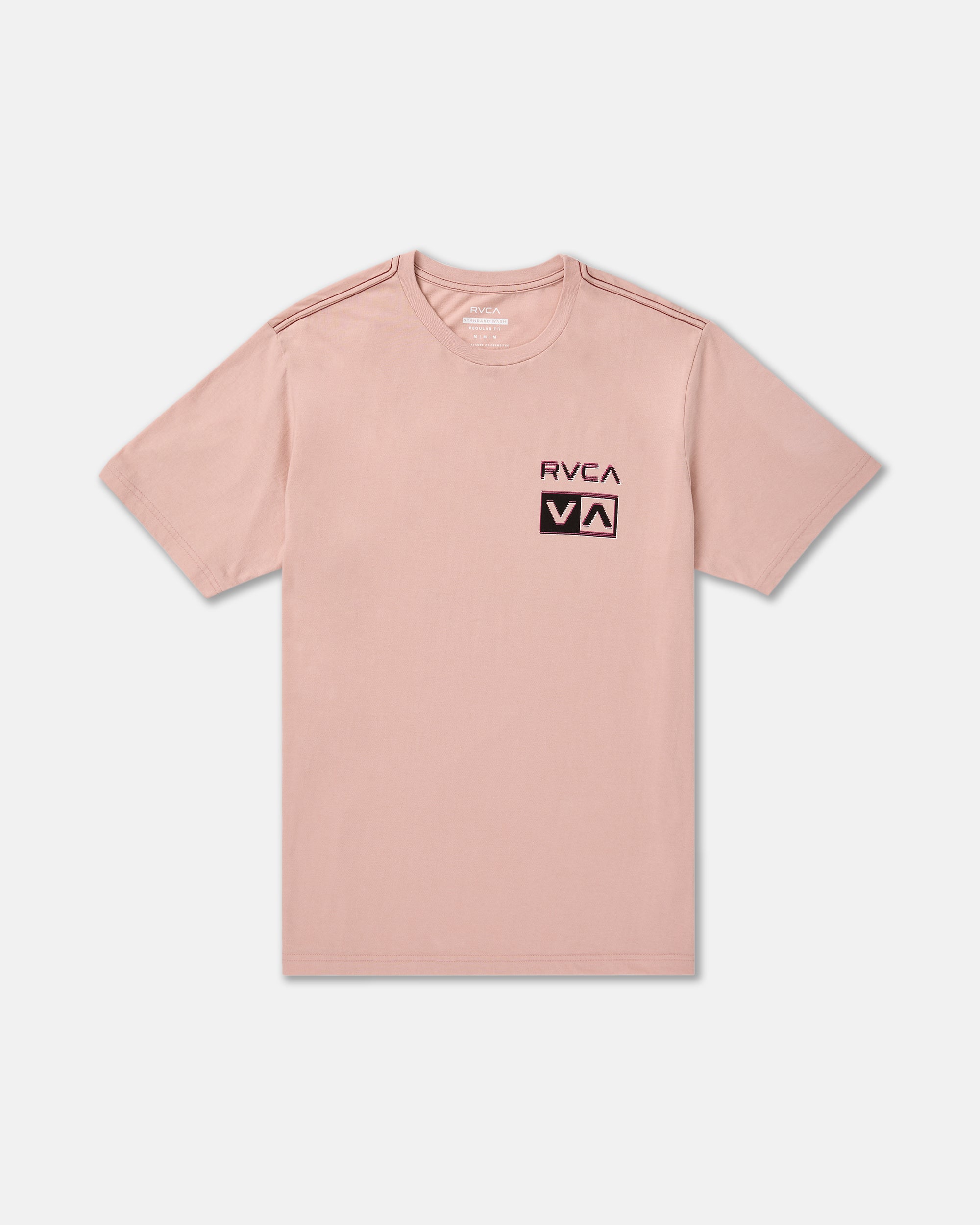 RVCA GLITCH SS PALE MAUVE PAL L