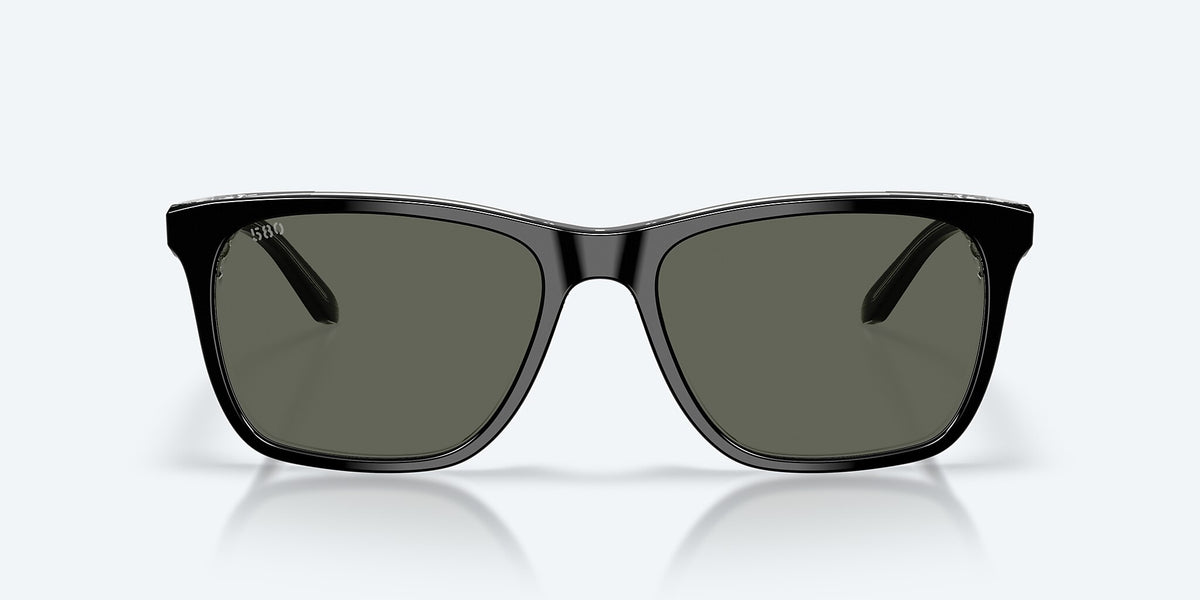 Costa Del Mar Gravels Polarized Sunglasses Black Gray 580G