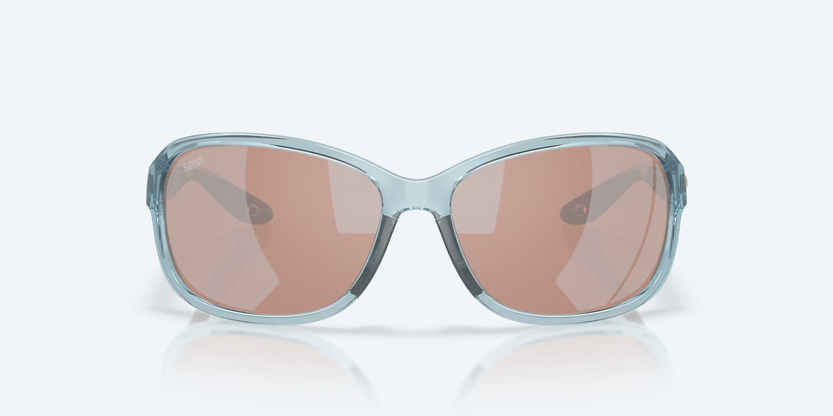 Costa Del Mar Seadrift Polarized Sunglasses TranslucentSiltBlue CopperSilverMirror 580P