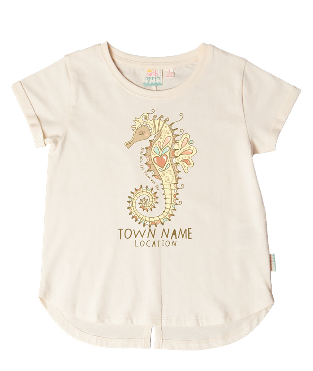 Tank Stream Set Free Seahorse Girls Tee