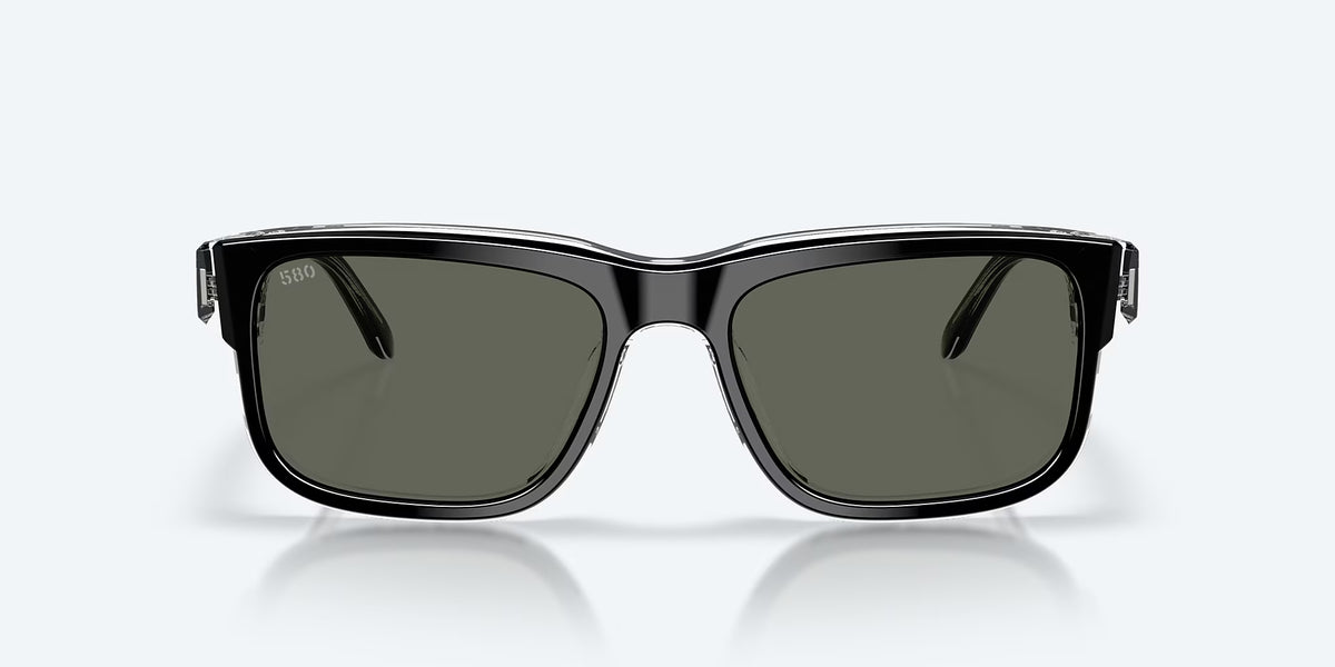 Costa Del Mar ShipWrecks Polarized Sunglasses Black Grey 580MG