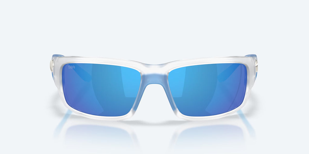 Costa Del Mar Fantail Sunglasses MatteClear Blue Mirror 580G