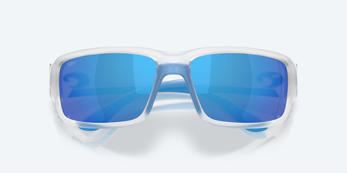 Costa Del Mar Fantail Sunglasses MatteClear Blue Mirror 580G