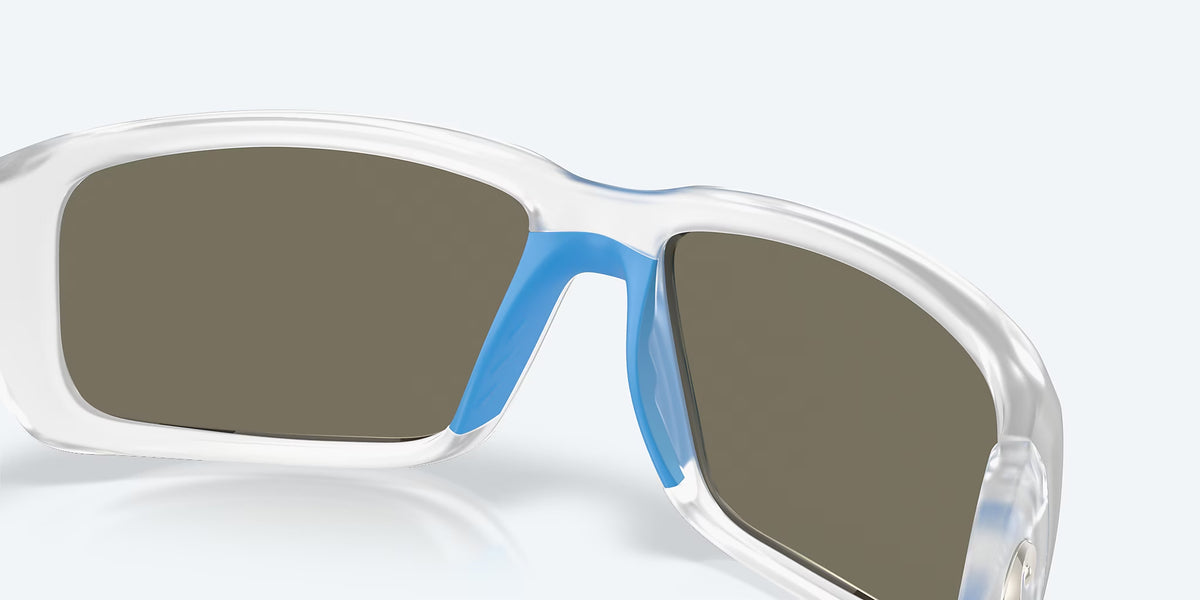Costa Del Mar Fantail Sunglasses MatteClear Blue Mirror 580G