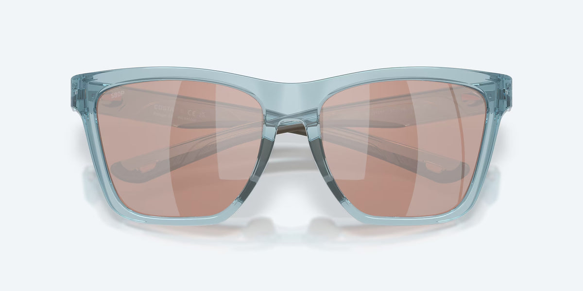Costa Del Mar Panga 11 Polarized Sunglasses TransSilTBlue CopperSilverMirror 580P