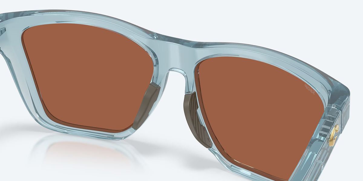 Costa Del Mar Panga 11 Polarized Sunglasses TransSilTBlue CopperSilverMirror 580P