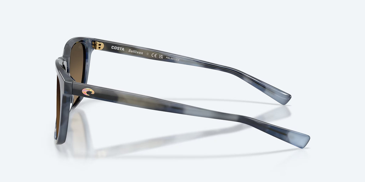 Costa Del Mar Sullivan Polarized Sunglasses Somos BlueTortoisew/Copper 580G