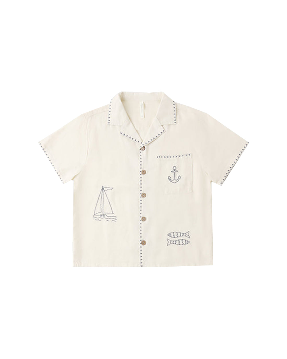 Rylee + Cru Lapel Collar Shirt Sailor 4-5Y