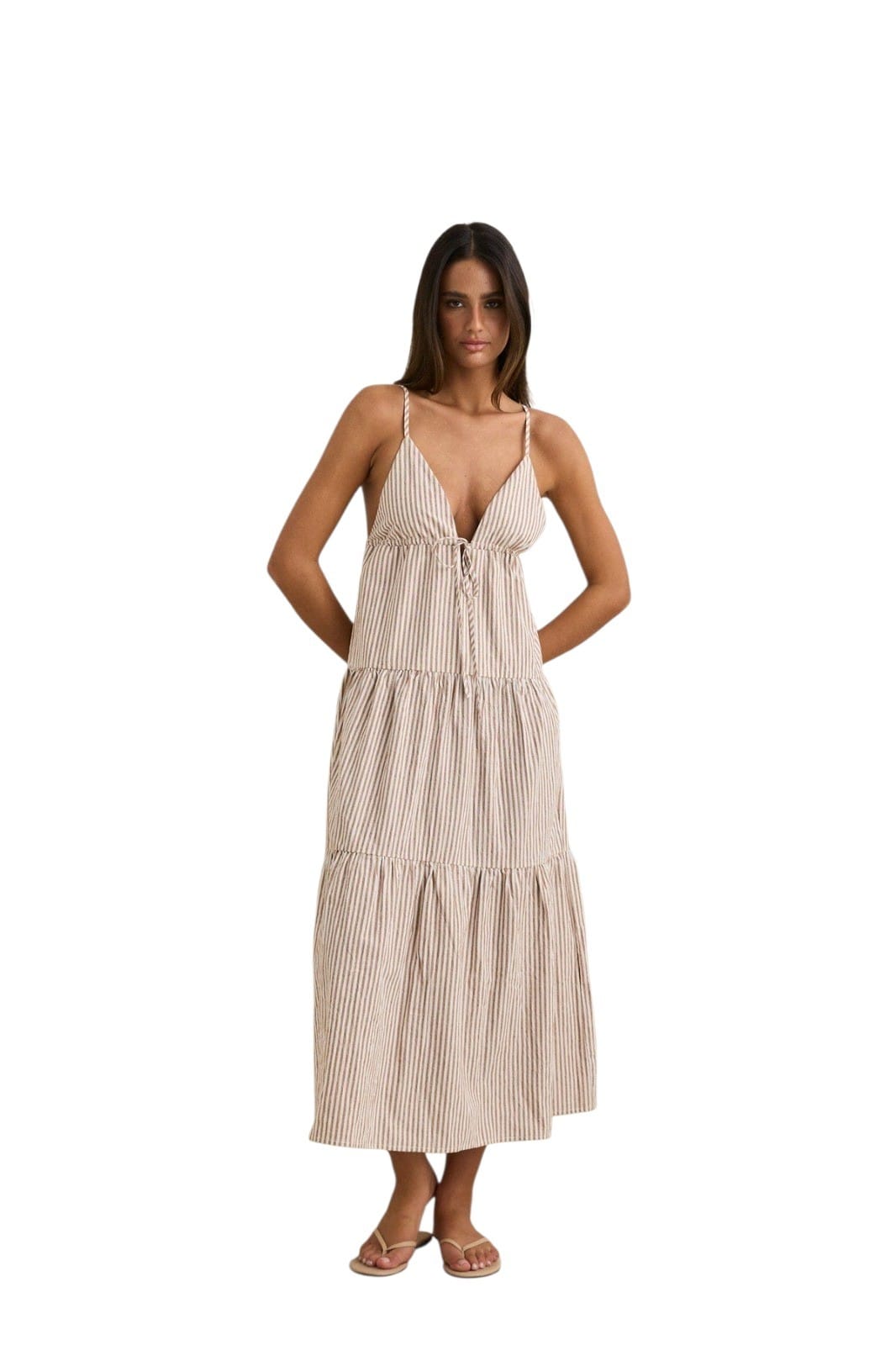 RHYTHM JACI MAXI DRESS TAN 3M