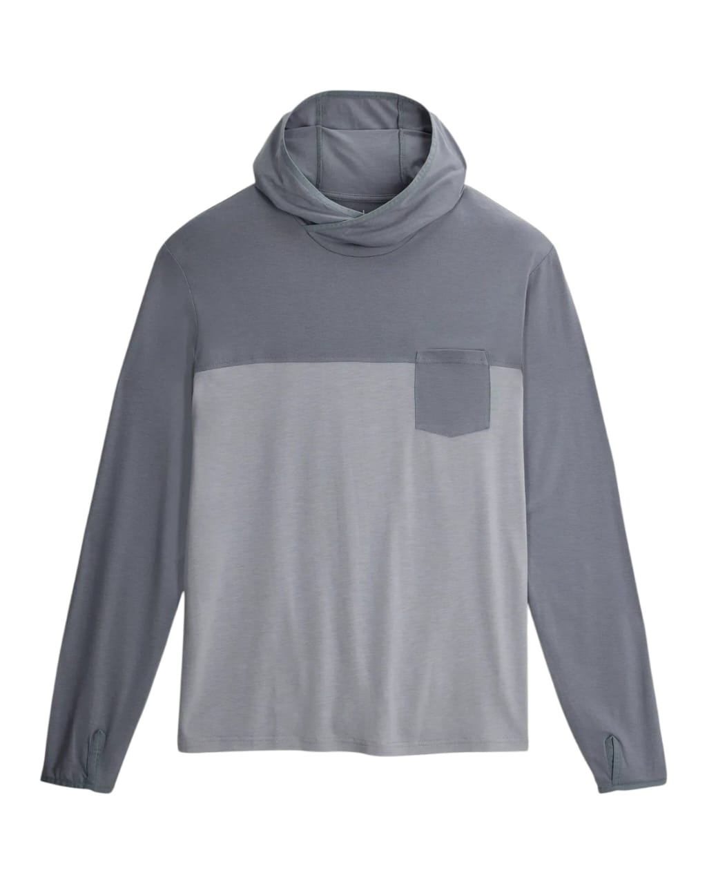 Free Fly Men's Bamboo Hybrid Hoodie Slate / Aspen Grey M