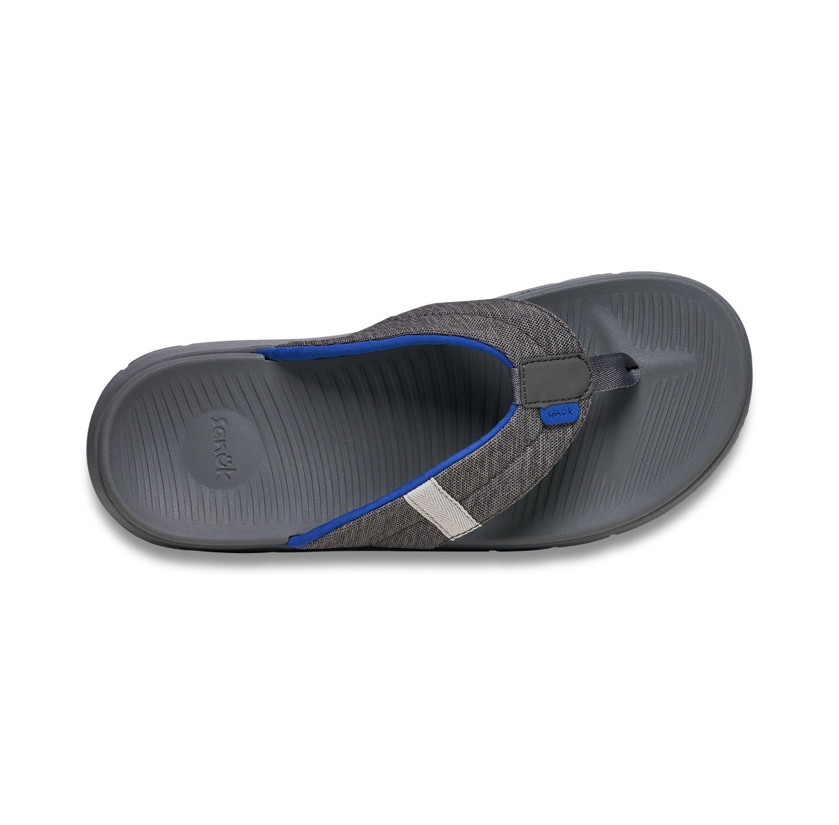 Sanuk Beer Foamie 3-Point Mens Sandal CLGY-Charcoal Grey 8