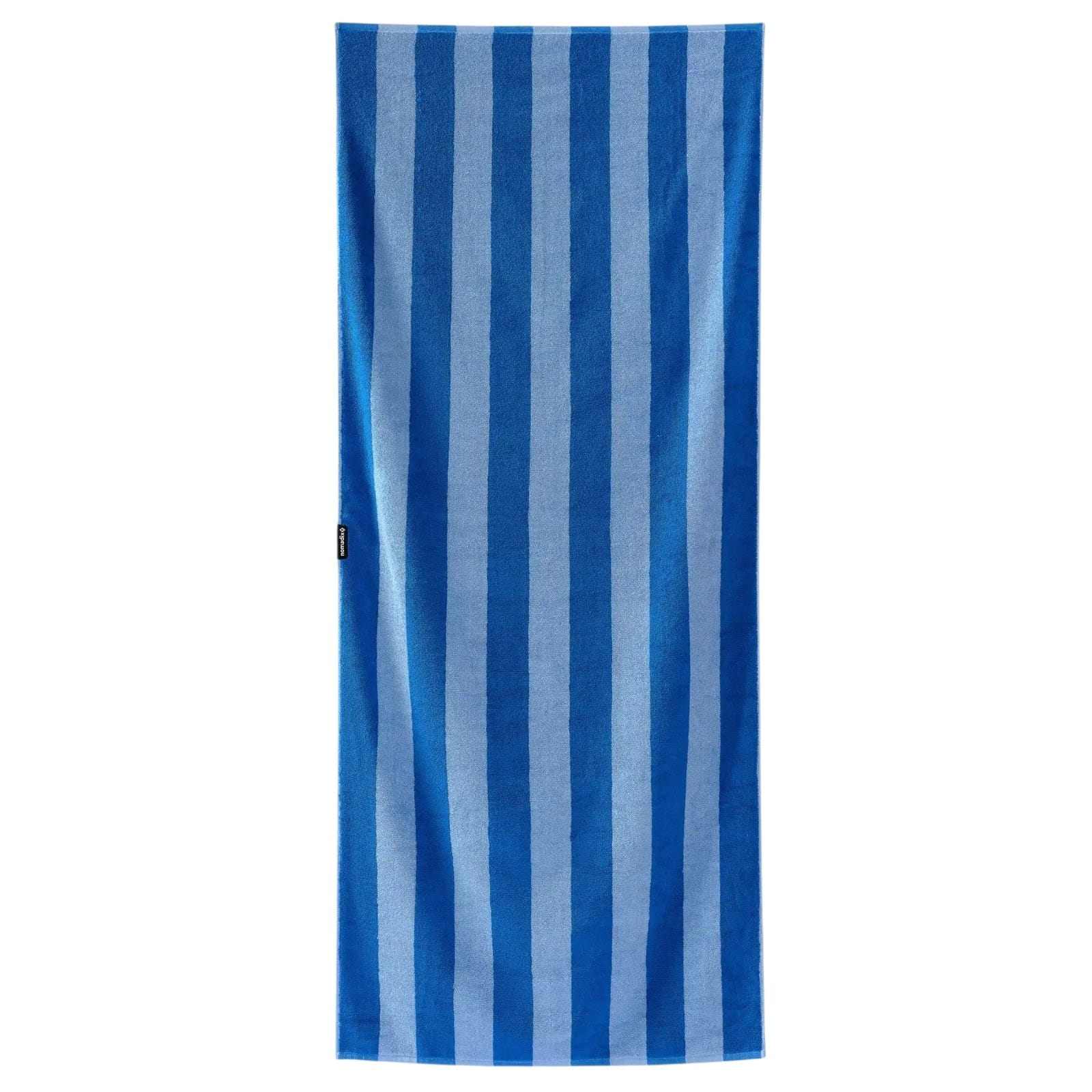Nomadix Organic Beach Towel Cabana Stripe Coastal Blue 30" x 72.5"