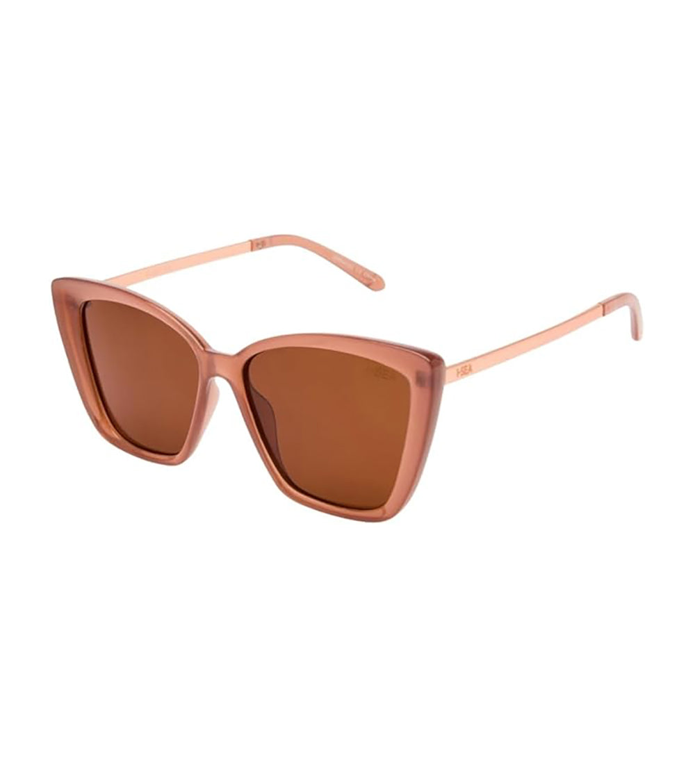 I-SEA ALOHA FOX WOMEN'S POLARIZED SUNGLASSES DUSTY ROSE / BROWN POLARIZED LENS