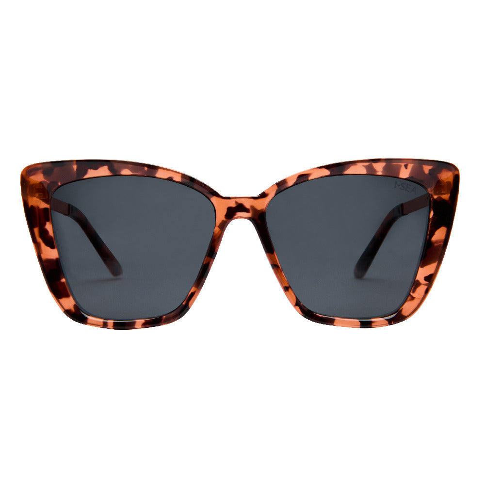 I-SEA ALOHA FOX WOMEN'S POLARIZED SUNGLASSES BLONDE TORT / SMOKE POLARIZED LENS