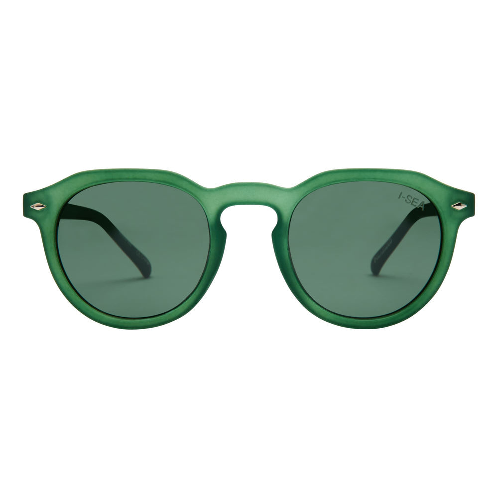 I-SEA BLAIR UNISEX POLARIZED SUNGLASSES KALE / GREEN POLARIZED LENS