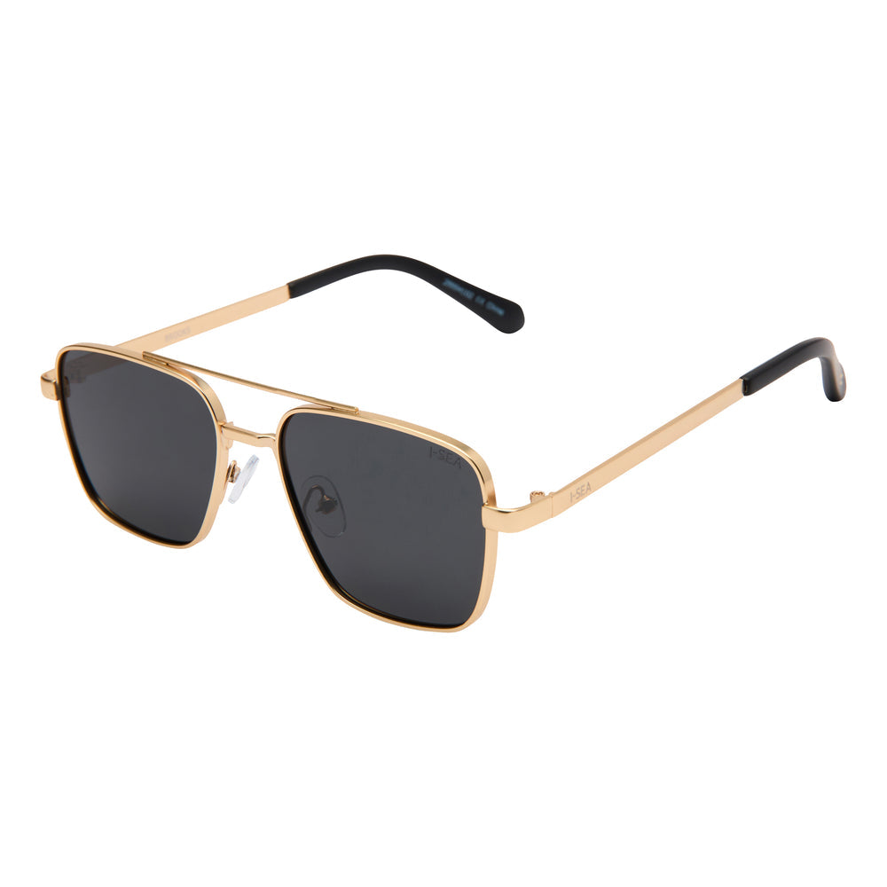 I-SEA BROOKS MEN'S POLARIZED SUNGLASSES GOLD / SMOKE POLARIZED LENS