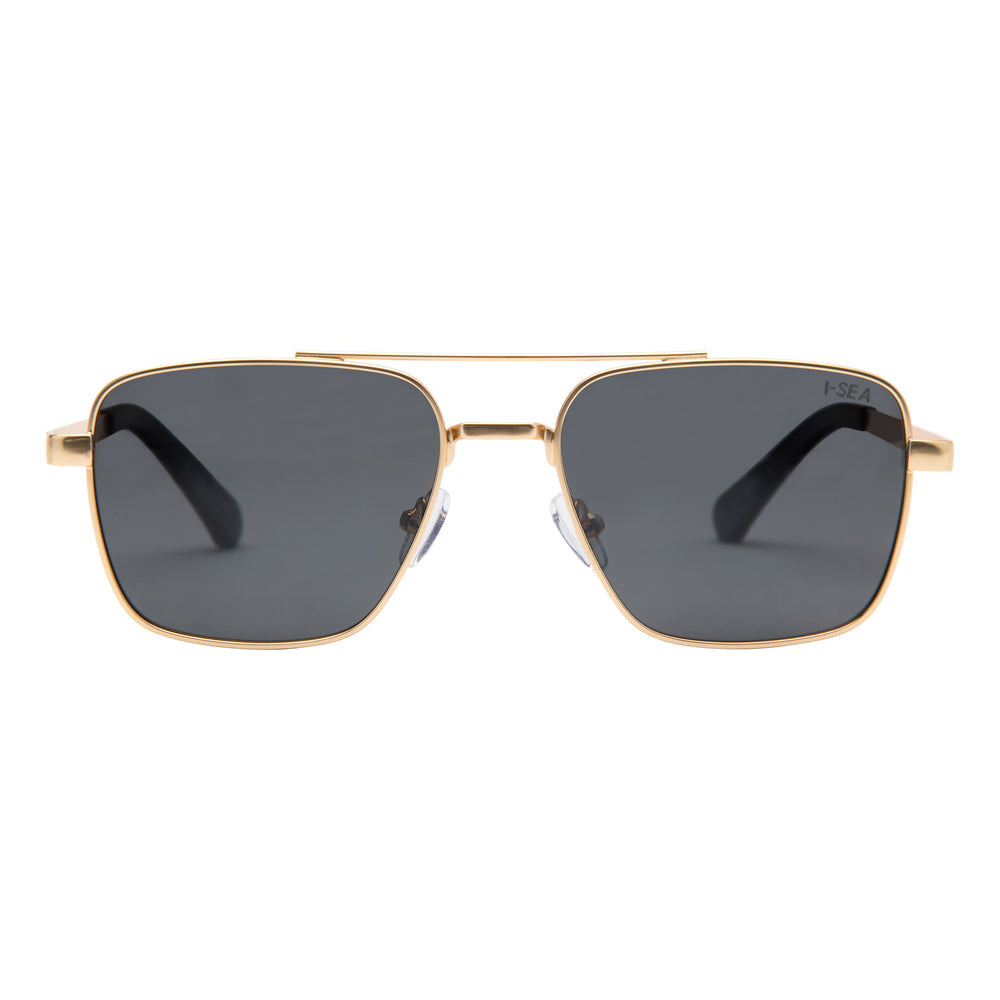 I-SEA BROOKS MEN'S POLARIZED SUNGLASSES GOLD / SMOKE POLARIZED LENS