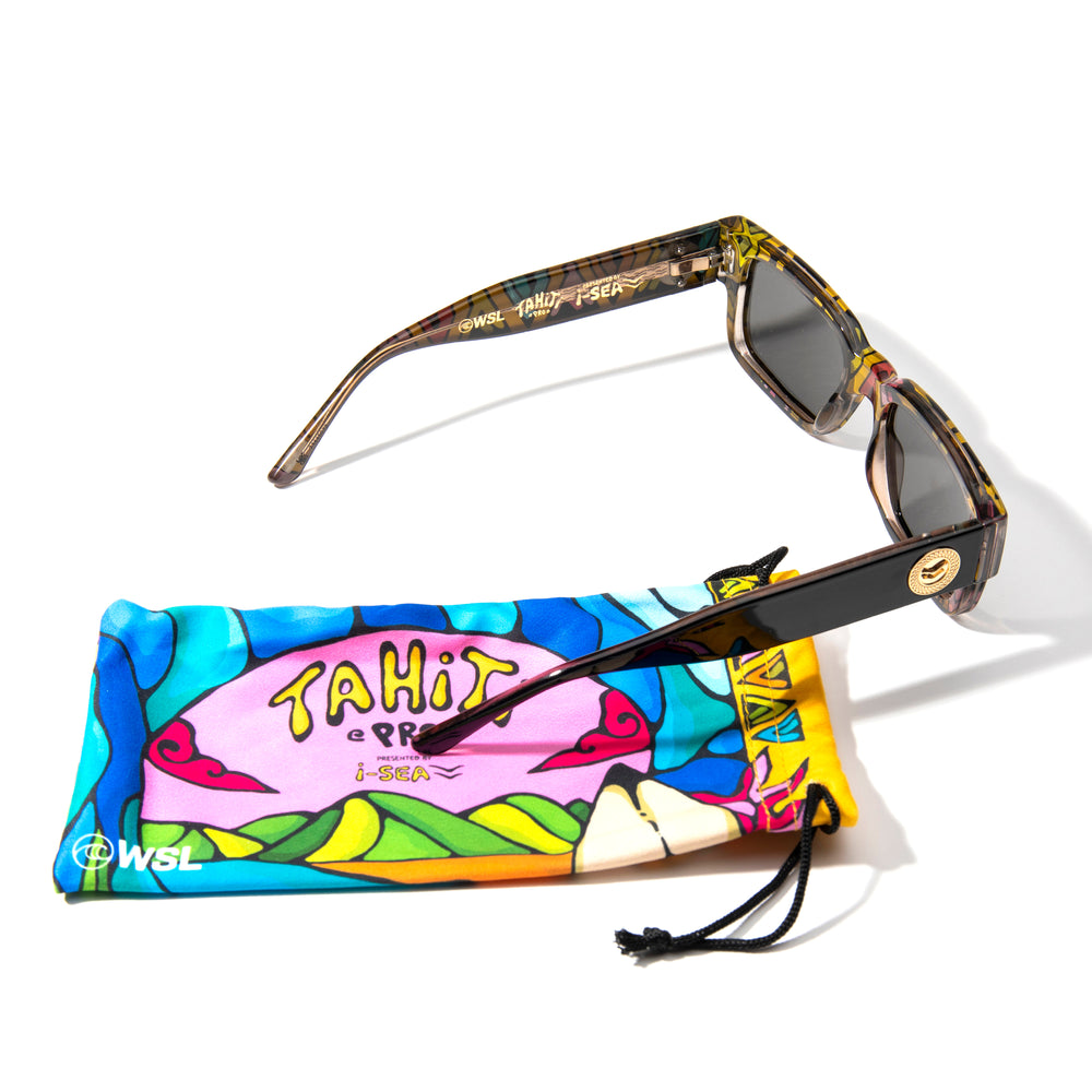 I-SEA COLE HOUSHMAND MEN'S POLARIZED SUNGLASSES TAHITI PRO / SMOKE POLARIZED LENS