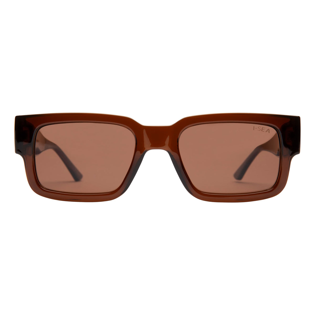 I-SEA COLE HOUSHMAND MEN'S POLARIZED SUNGLASSES TAUPE / BROWN POLARIZED LENS
