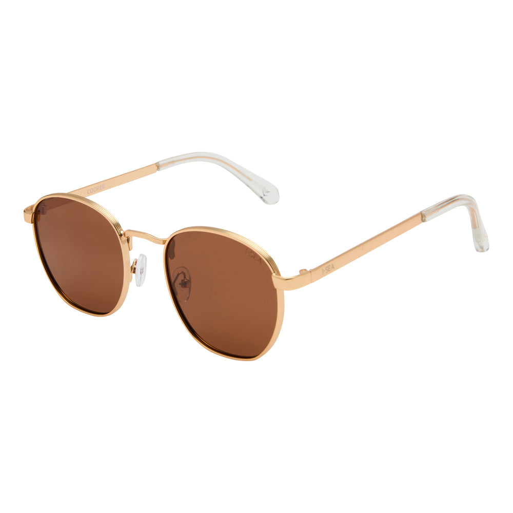 I-SEA COOPER WOMEN'S POLARIZED SUNGLASSES GOLD / BROWN POLARIZED LENS