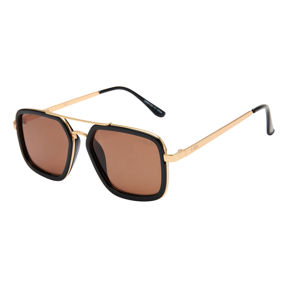 I-SEA CRUZ WOMEN'S POLARIZED SUNGLASSES BLACK / BROWN POLARIZED LENS