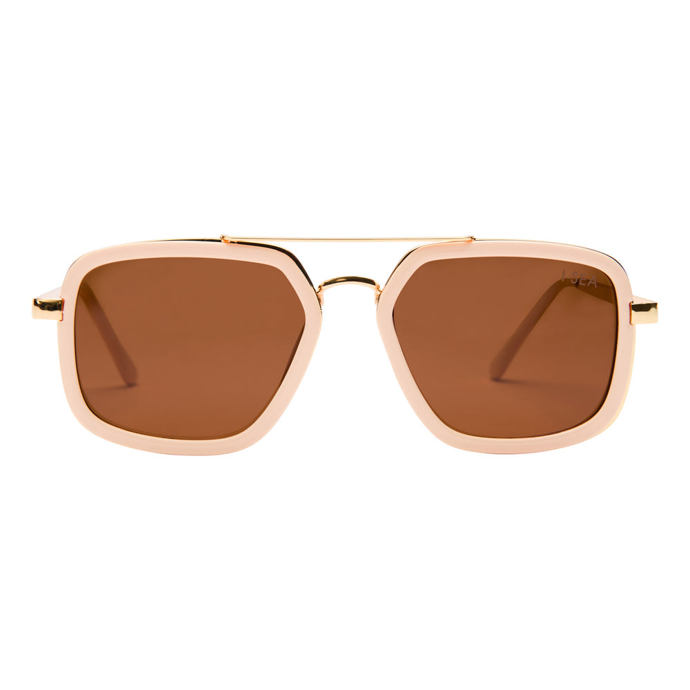 I-SEA CRUZ WOMEN'S POLARIZED SUNGLASSES CREAM / BROWN POLARIZED LENS
