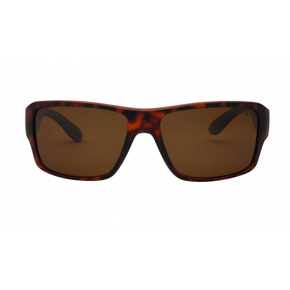 I-SEA FREE BIRD MEN'S POLARIZED SUNGLASSES TORT RUBBER SOFT TOUCH / BROWN POLARIZED LENS