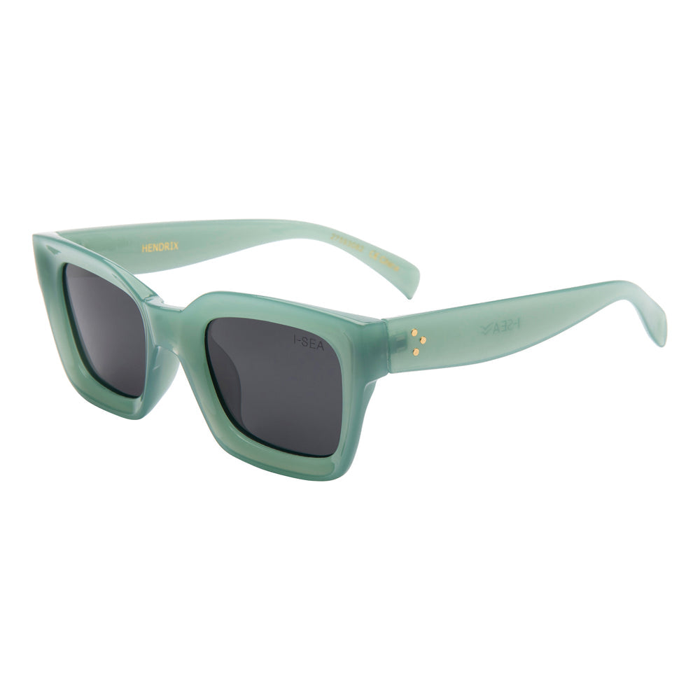 I-SEA HENDRIX UNISEX POLARIZED SUNGLASSES SAGE / SMOKE POLARIZED LENS
