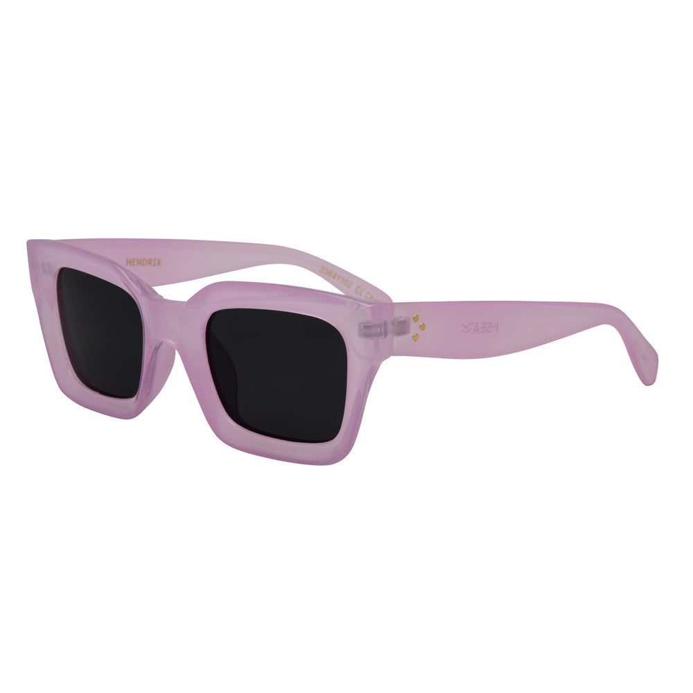 I-SEA HENDRIX UNISEX POLARIZED SUNGLASSES LILAC / SMOKE POLARIZED LENS