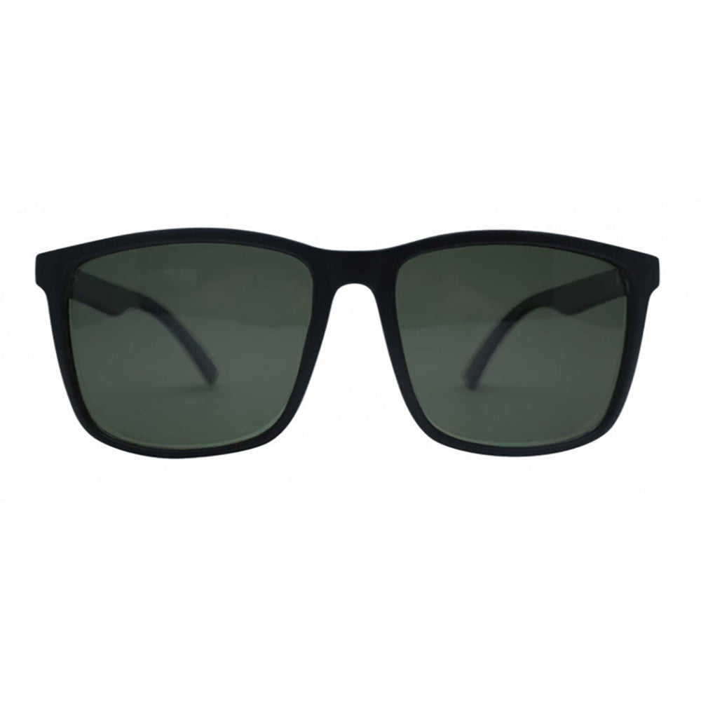 I-SEA HOPPER MEN'S POLARIZED SUNGLASSES BLACK / GREEN POLARIZED LENS