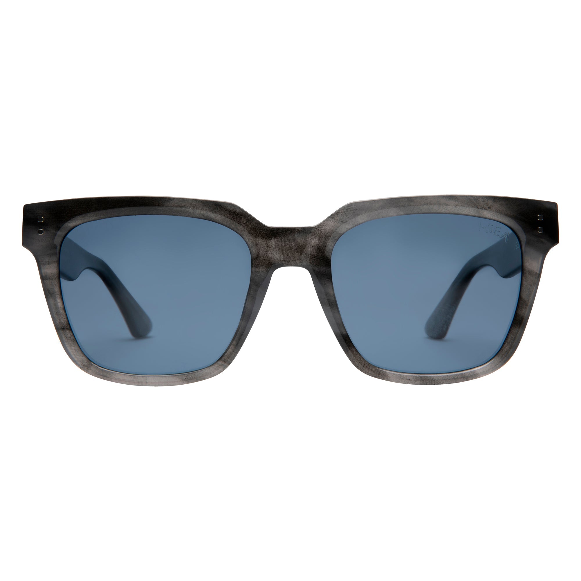 I-SEA JAMES MEN'S POLARIZED SUNGLASSES GREY TORT / NAVY POLARIZED LENS