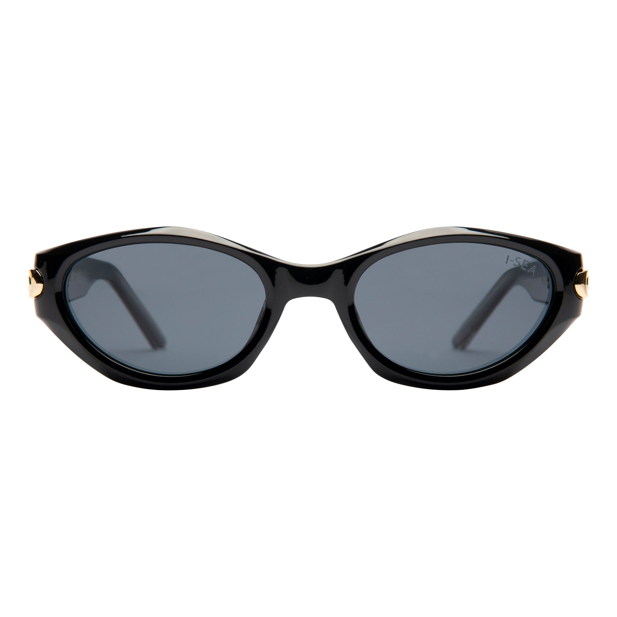 I-SEA KENSINGTON UNISEX POLARIZED SUNGLASSES BLACK / SMOKE POLARIZED LENS