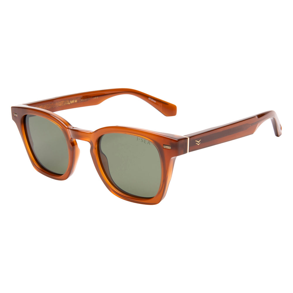 I-SEA PALMER WOMEN'S POLARIZED SUNGLASSES ORANGE / GREEN POLARIZED LENS