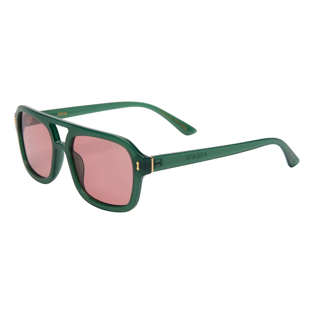 I-SEA ROYAL WOMEN'S POLARIZED SUNGLASSES KALE / TANGERINE LENS