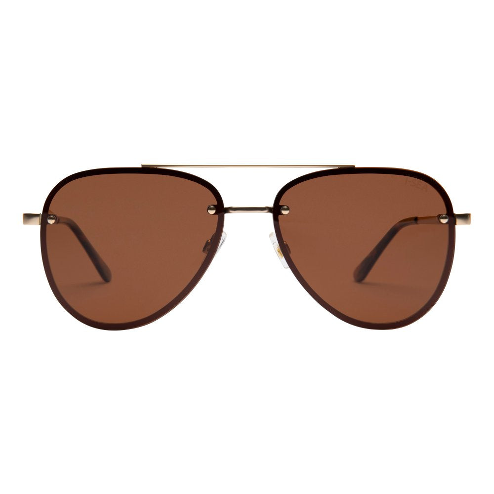I-SEA RIVER WOMEN'S POLARIZED SUNGLASSES GOLD / BROWN POLARIZED LENS
